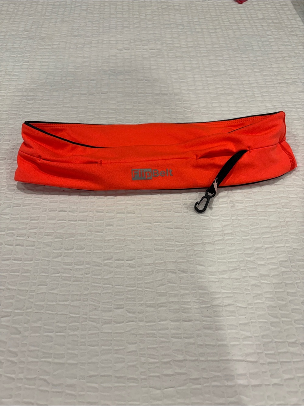 FlipBelt Neon Orange Running Waist Belt